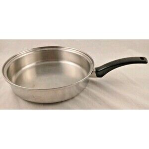 Vintage Rainbow Cookware 18-8 Multi-Ply Surgical Steel 10.5" Skillet-NO LID